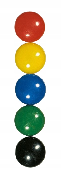 

Magnesy Do Tablic Na Lodówkę 30mm 5 szt Kolorowe