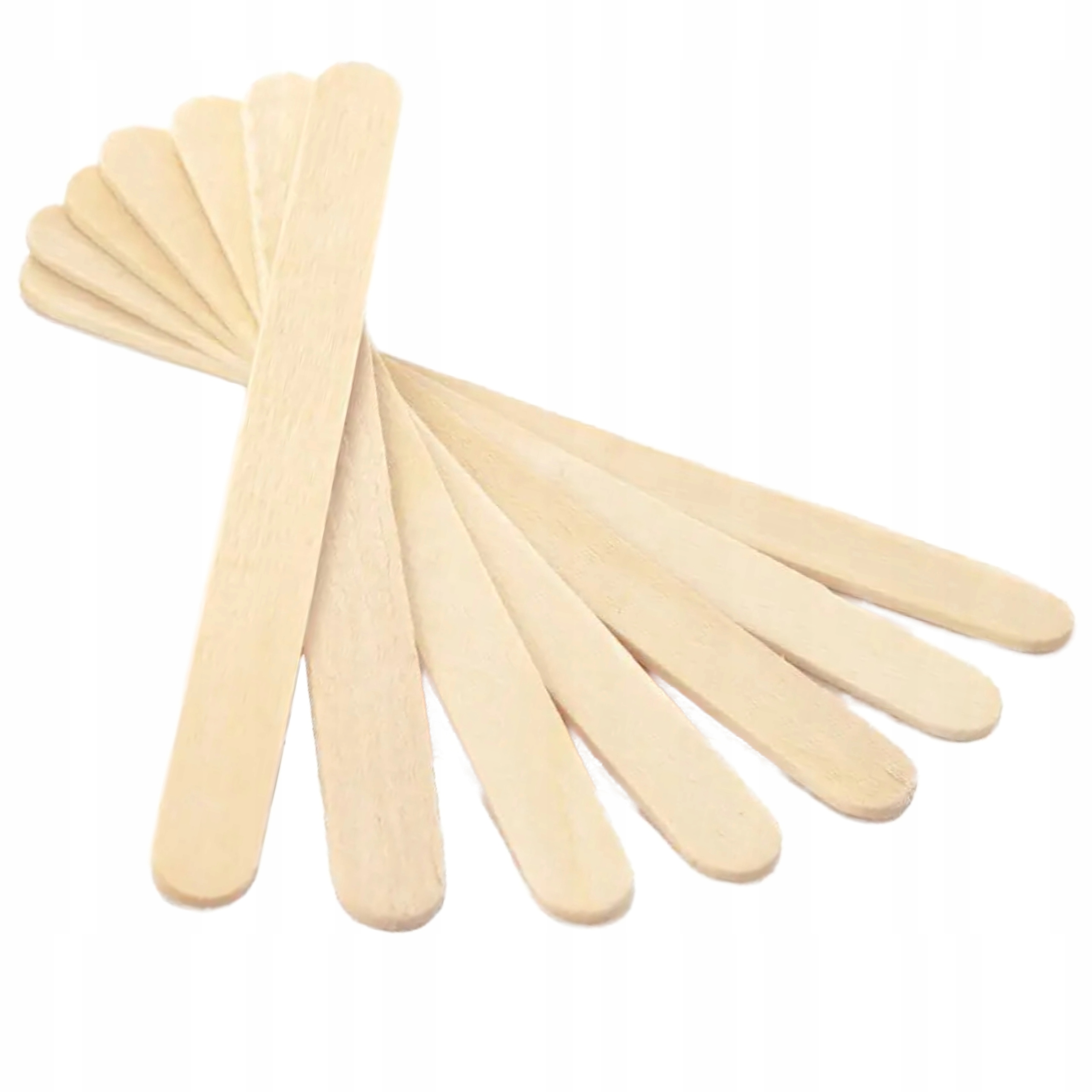 SZPATUŁKI PATYCZKI DO WOSKU DEPILACJI SZEROKIE DREWNIANE 100 sztuk