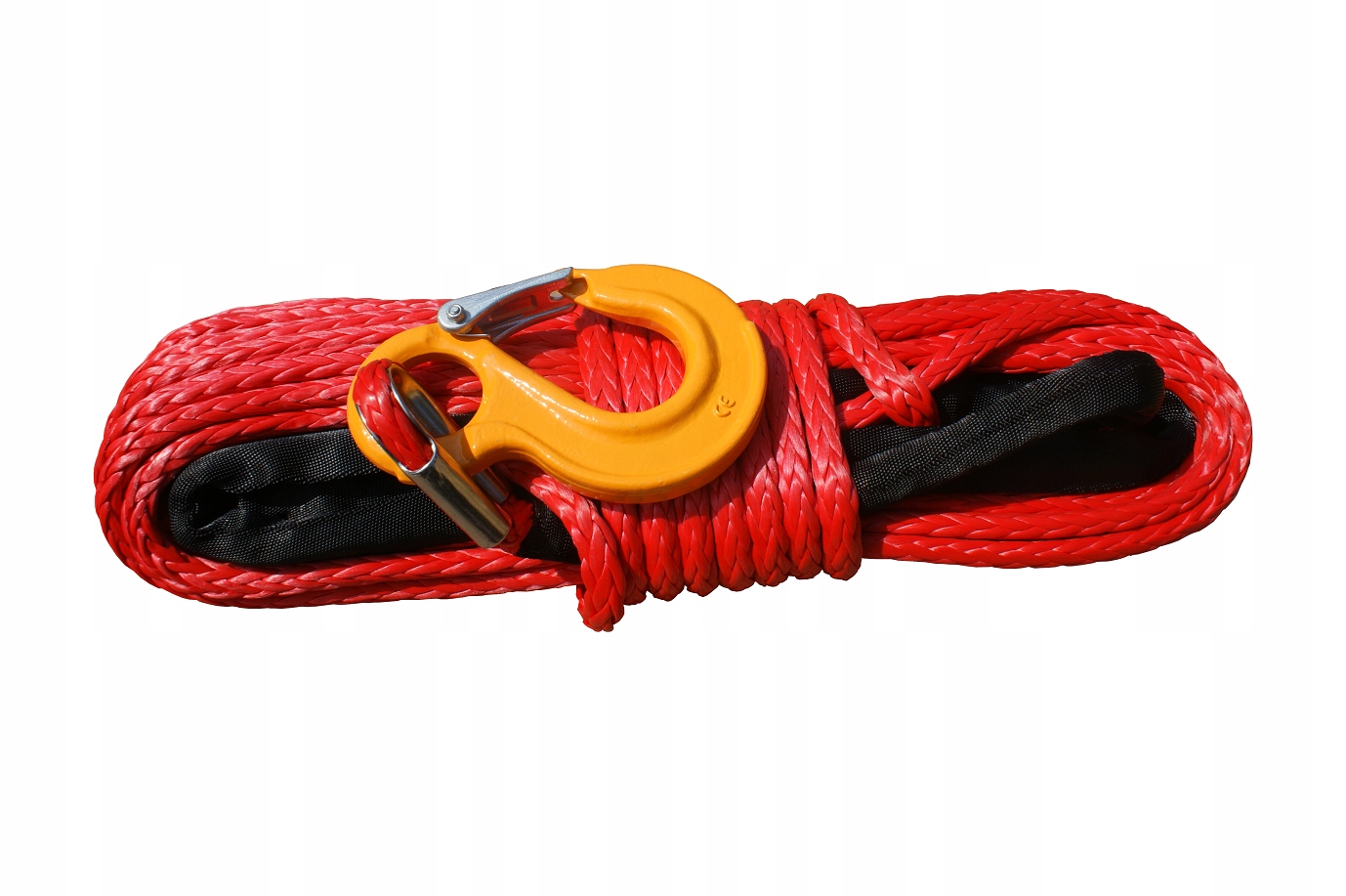 Červená Syntetická Šnúra 25 M X 10 MM 10,5 T S Kaušou A Hákom
