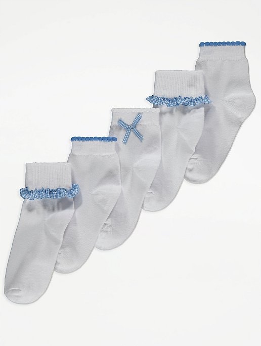 

George 5 pak skarpet skarpetki gingham 31-36