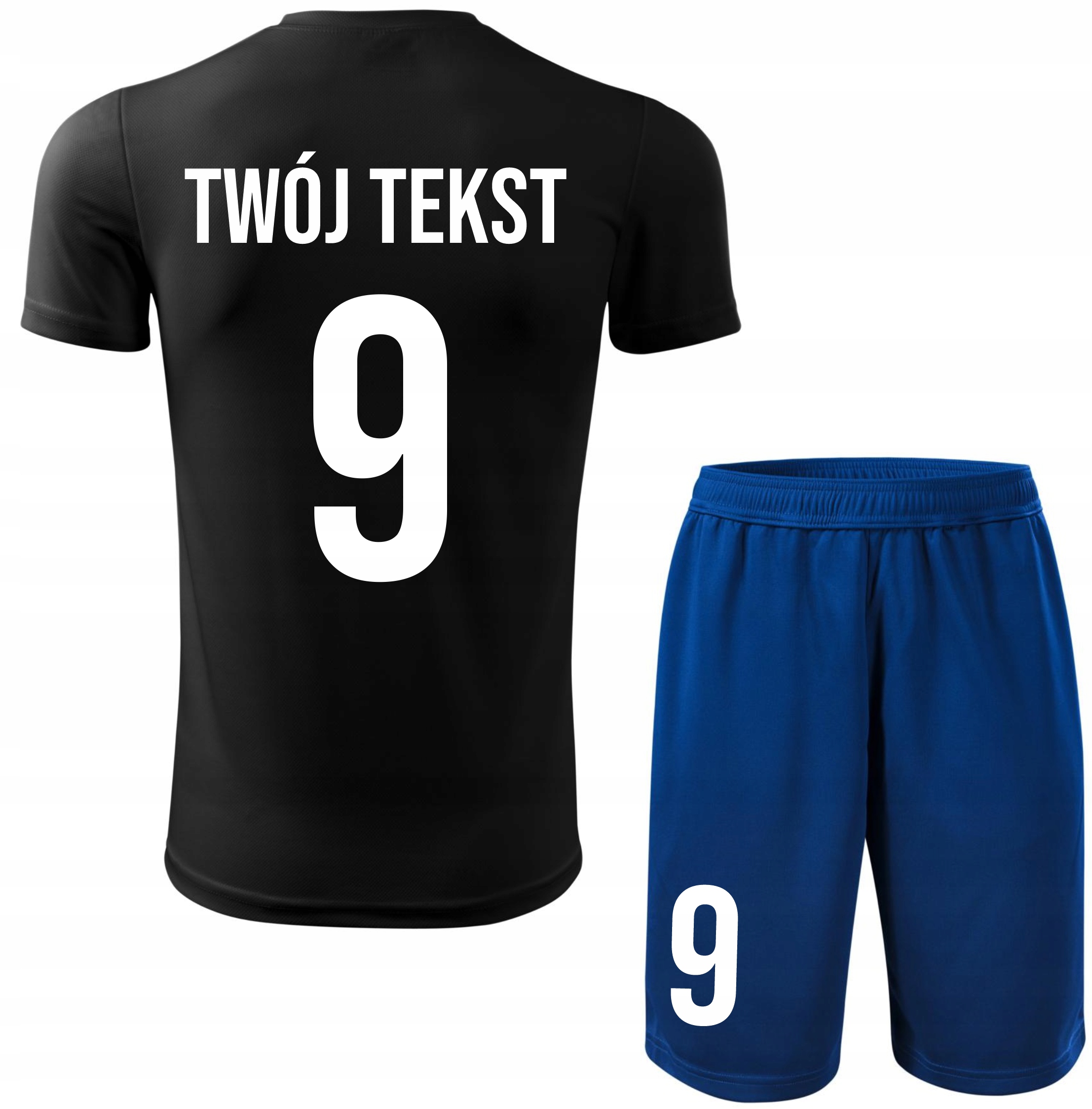 Strój piłkarski Z Własnym Imieniem i Numerem komplet sportowy Na Wf 134