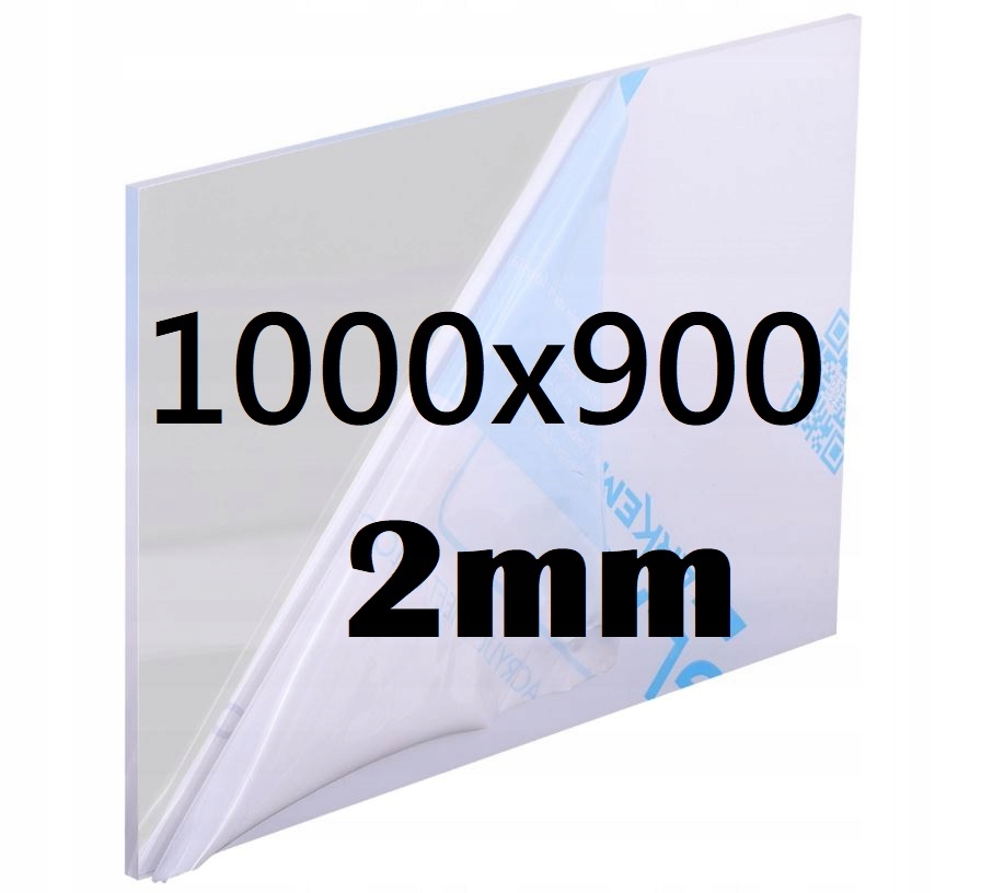 Plexi Plexi Plexi Plexa na míru 100 cm x 90 cm x 2 mm Bezbarvá Deska