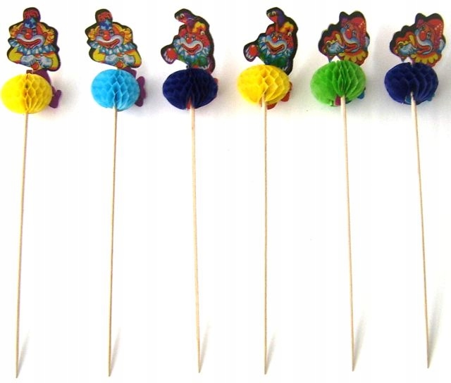 

Klaun ozdoby do drinków lub deserów 100 szt