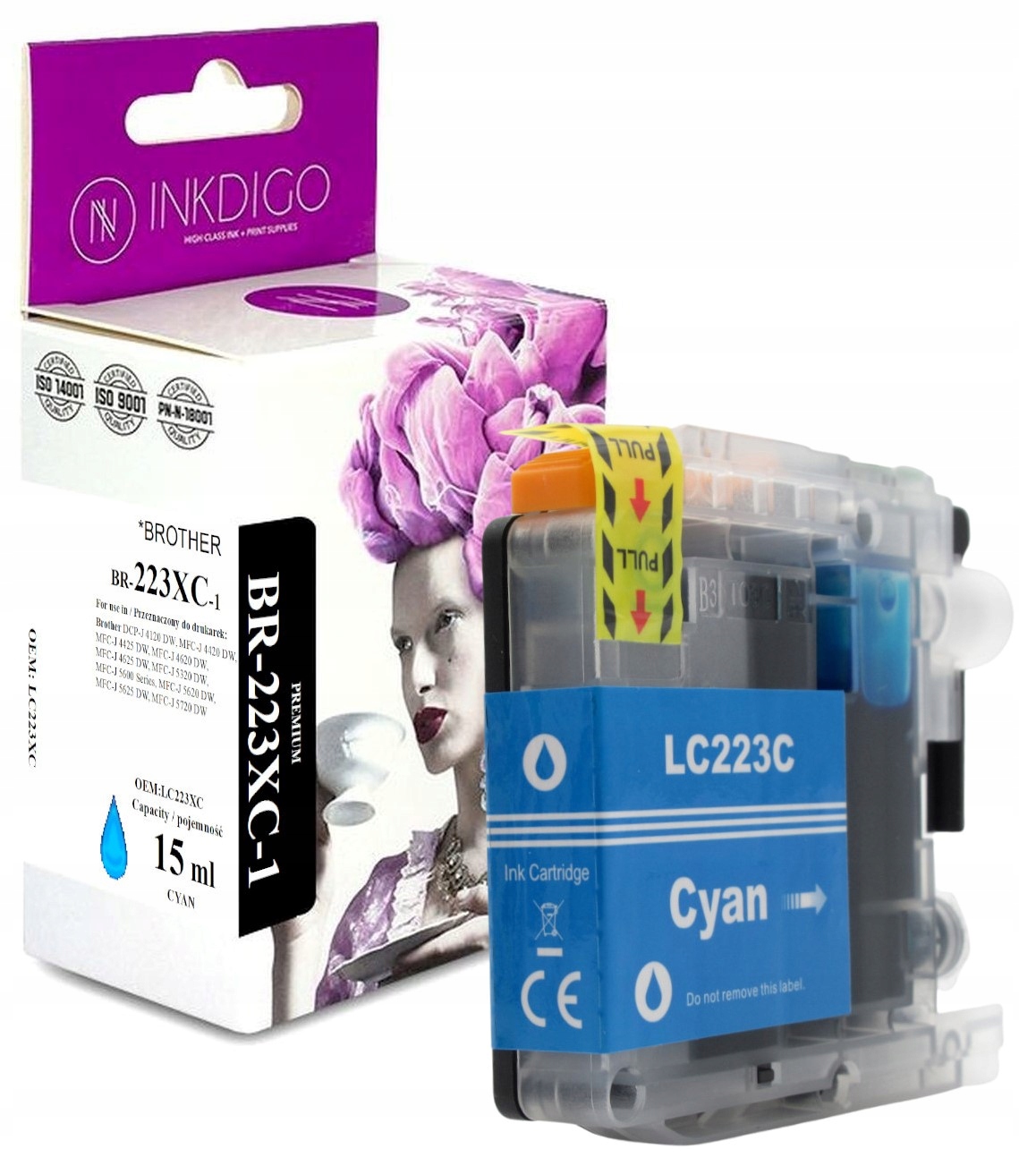 

Tusz do drukarki Brother LC223 XL MFCJ4420DW Cyan