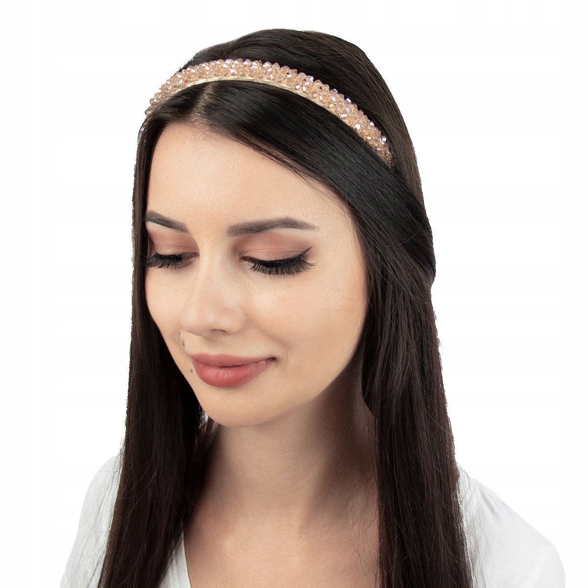 

Opaska Do Włosów cyrkonie wąska