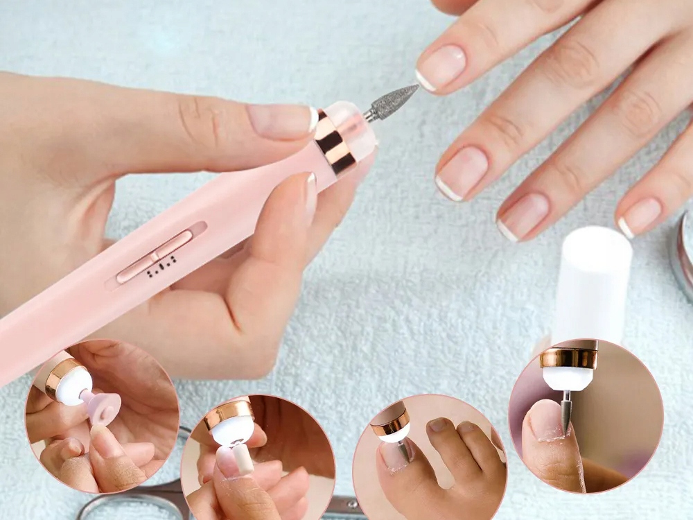 FREZARKA DO PAZNOKCI MANICURE PEDICURE FREZY FREZ PIELĘGNACJI DO SKÓREK USB Kolor dominujący inny