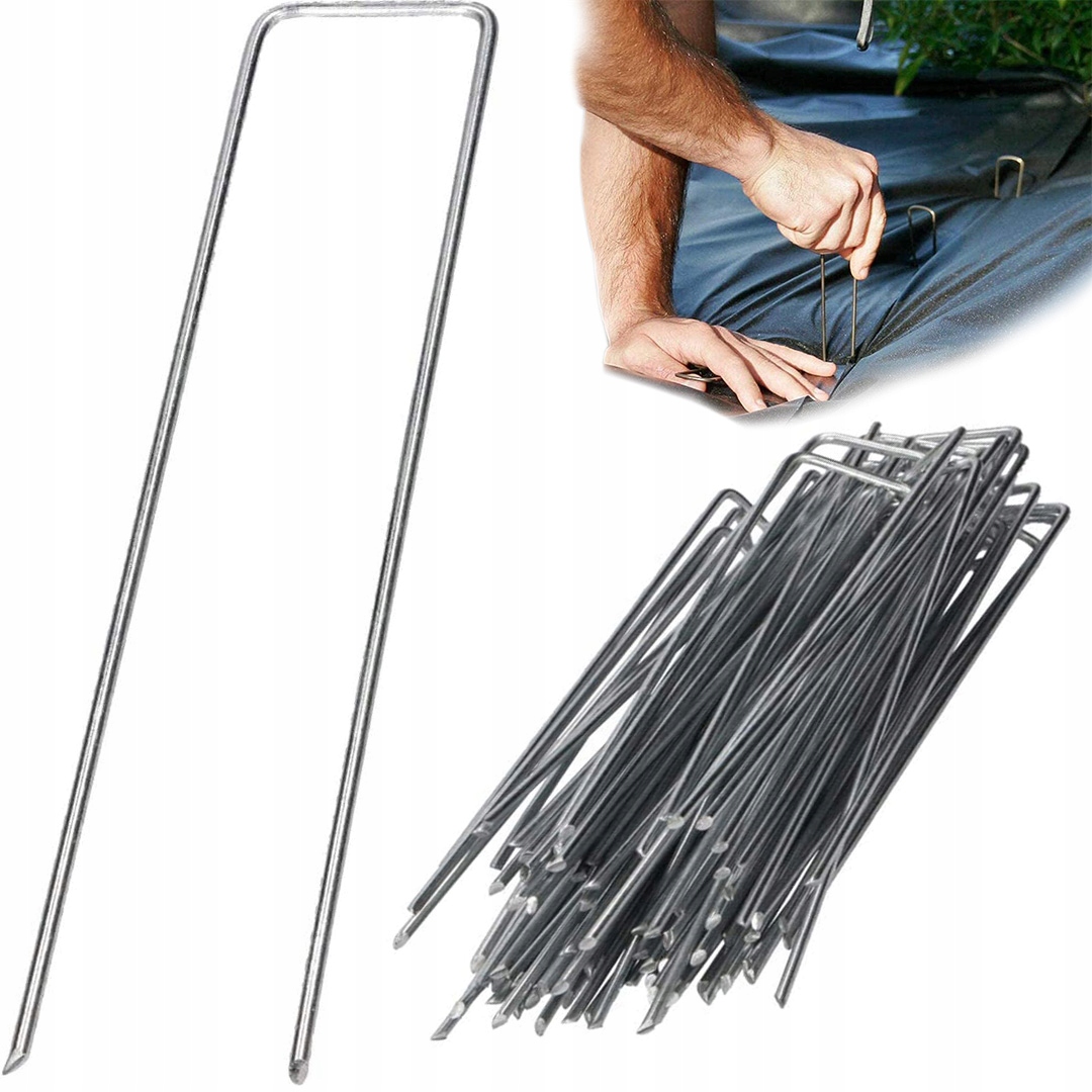 

Szpilki Do Agrowłókniny Kołki Metalowe 100SZT 15CM