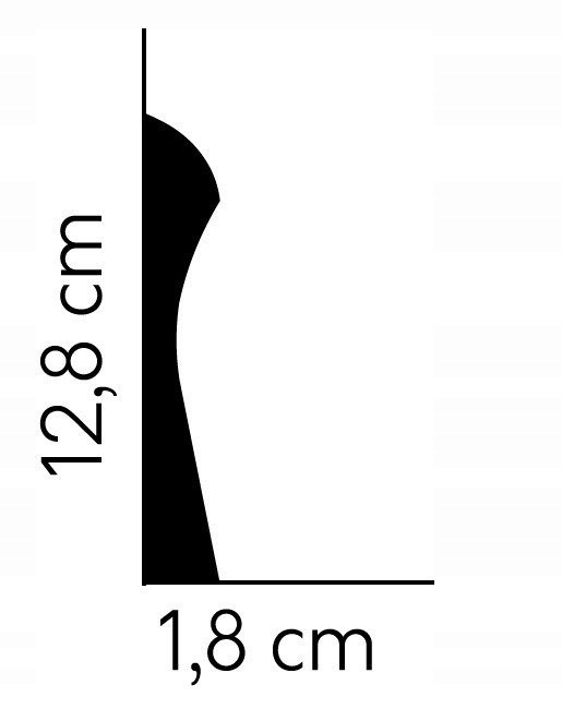 Listwa Mardom Decor QS003P 18 x 128 dł. 200cm biały Kod producenta QS003P