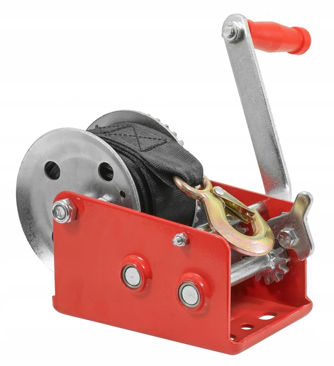 WYCIĄGARKA WCIĄGARKA RĘCZNA KORBOWA TAŚMOWA PASOWA NA KORBĘ 1200kg PAS 10m Kod producenta V87249