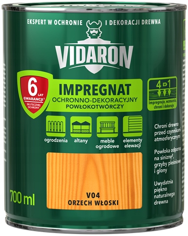 

Vidaron Impregnat Ochronny 4w1 Orzech Włoski 0,7L