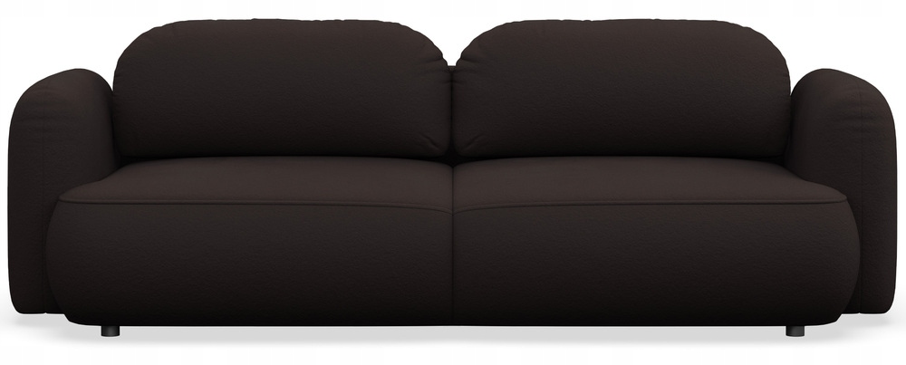 Rozkládací třímístná pohovka Tvoya hnědá žinylka