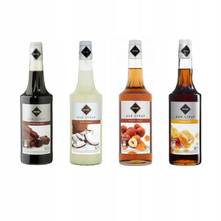 Levně Rioba sirupy do kávy kokos karamel ořech čokoláda