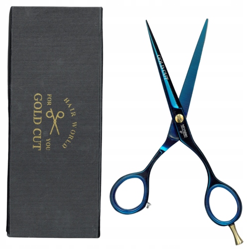 Gold Cut Profesjonalne Nożyczki Fryzjerskie Blue Evo NEVNB60 Etui 6,0"