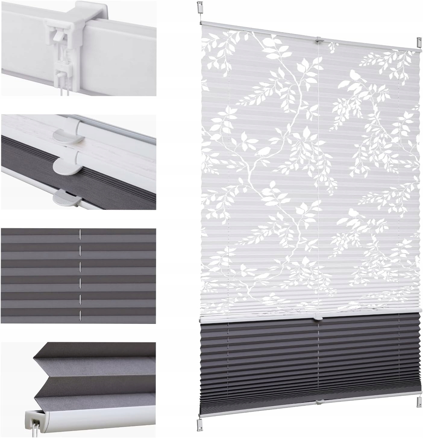 Plisovaná Roleta Deň Noc Sekey Premium Vzory 60 x 200 CM