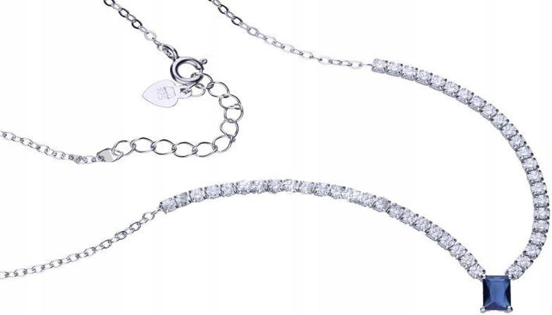 Stříbrný náhrdelník 925, elegantní, s zirkony, 5,00 g, s přívěsky, módní vzor