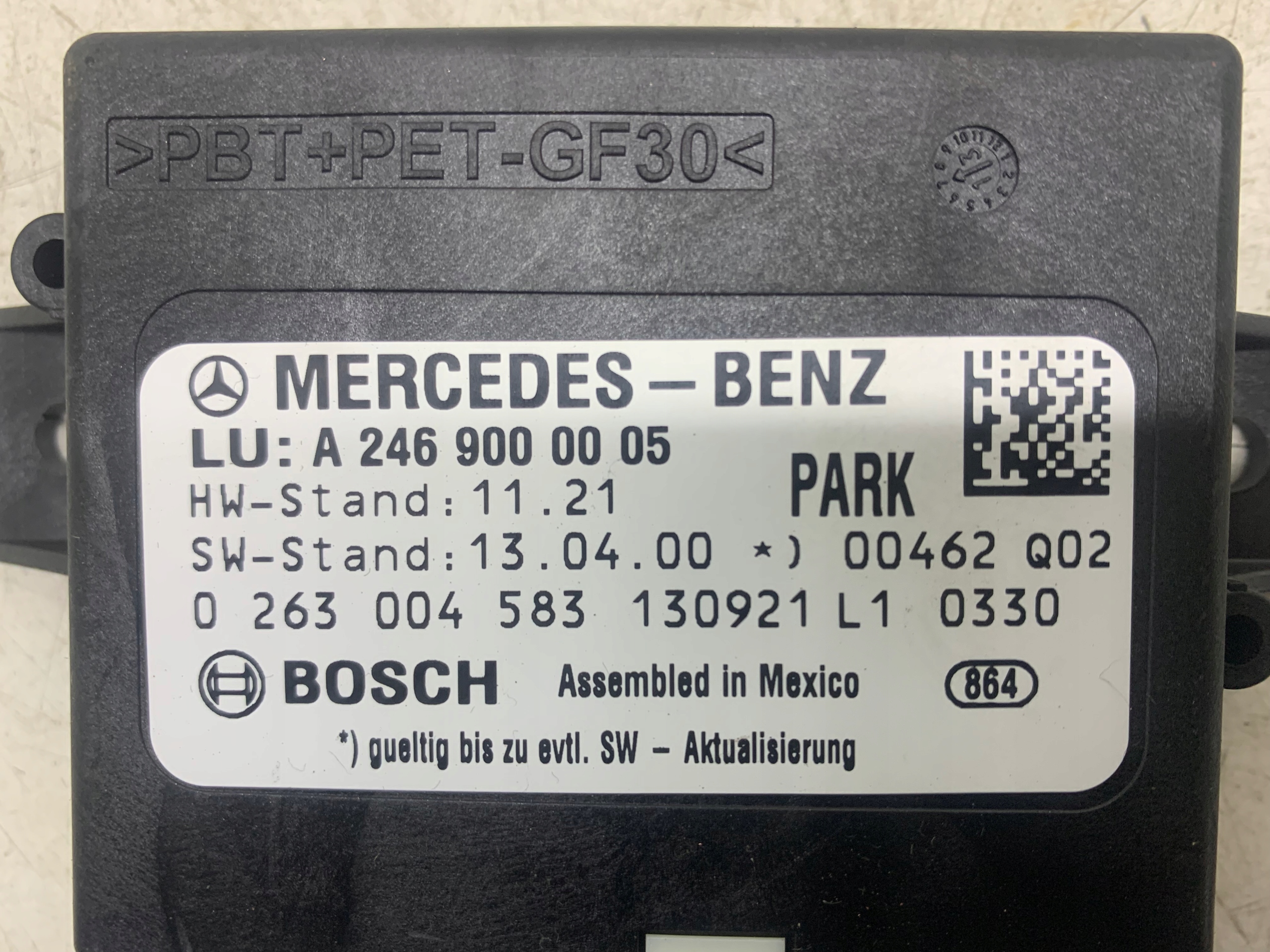 module control unit PDC A2469000005 MERCEDES B-KLASA W246 11-18