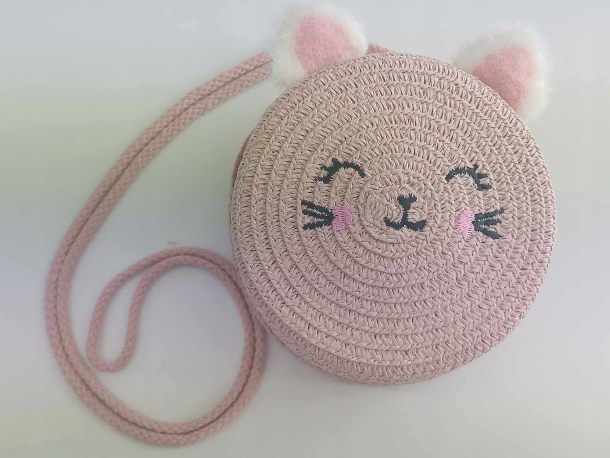 Torebka kotek na ramię dla dziewczynki kotek prezent urodziny Dzień Dziecka