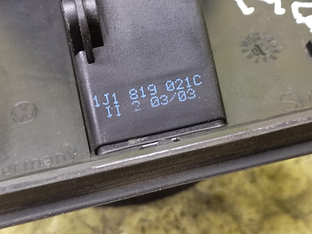 VW GOLF IV heating air 1J1819021C