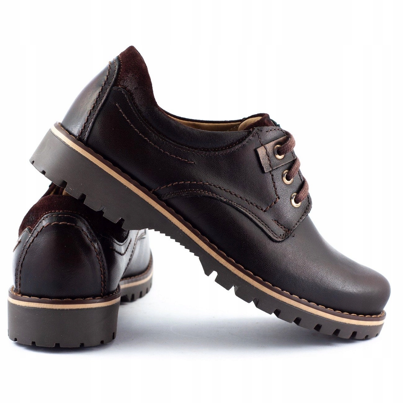 MĘSKIE PÓŁBUTY TREKKINGOWE SKÓRA 879 KABIR 43 Rozmiar 43