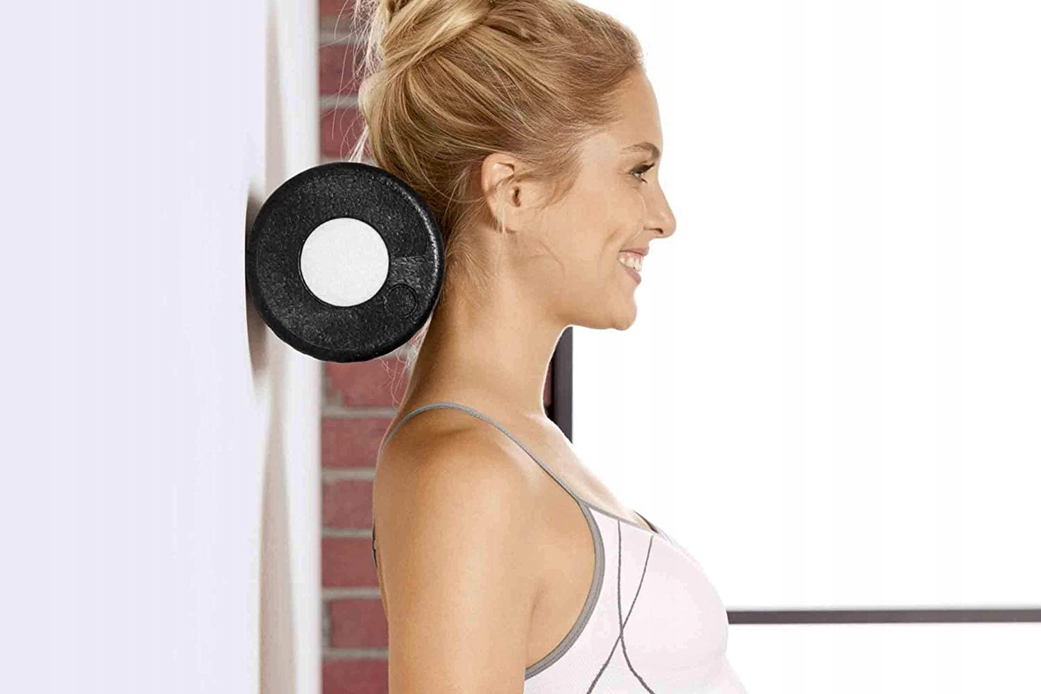 ROLLER DO MASAŻU ĆWICZEŃ CROSSFIT WAŁEK MASAŻER Kolor czarny