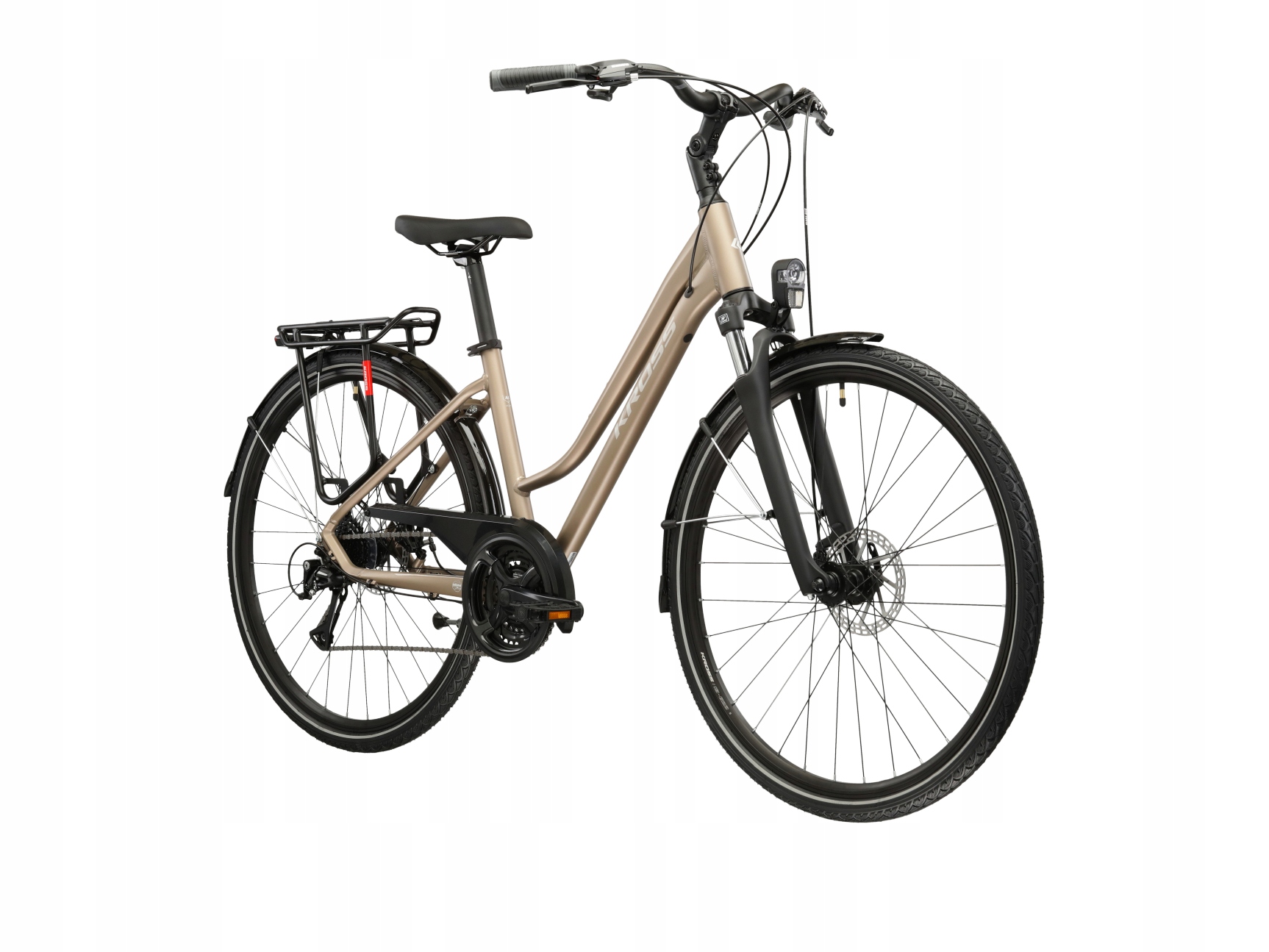 Rower trekkingowy Kross Trans 3.0 damski rozmiar koło 28" rama 19" Brązowy