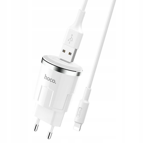 

Hoco C37A Ładowarka Sieciowa 2.4A +kabel Lightning