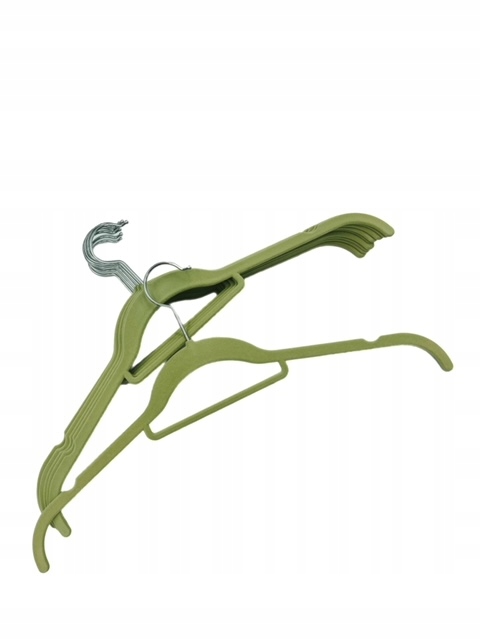 ZESTAW 10 ODZIEŻOWYCH WIESZAKÓW WELUROWYCH DO SZAFY BEŻOWE Marka MAXX