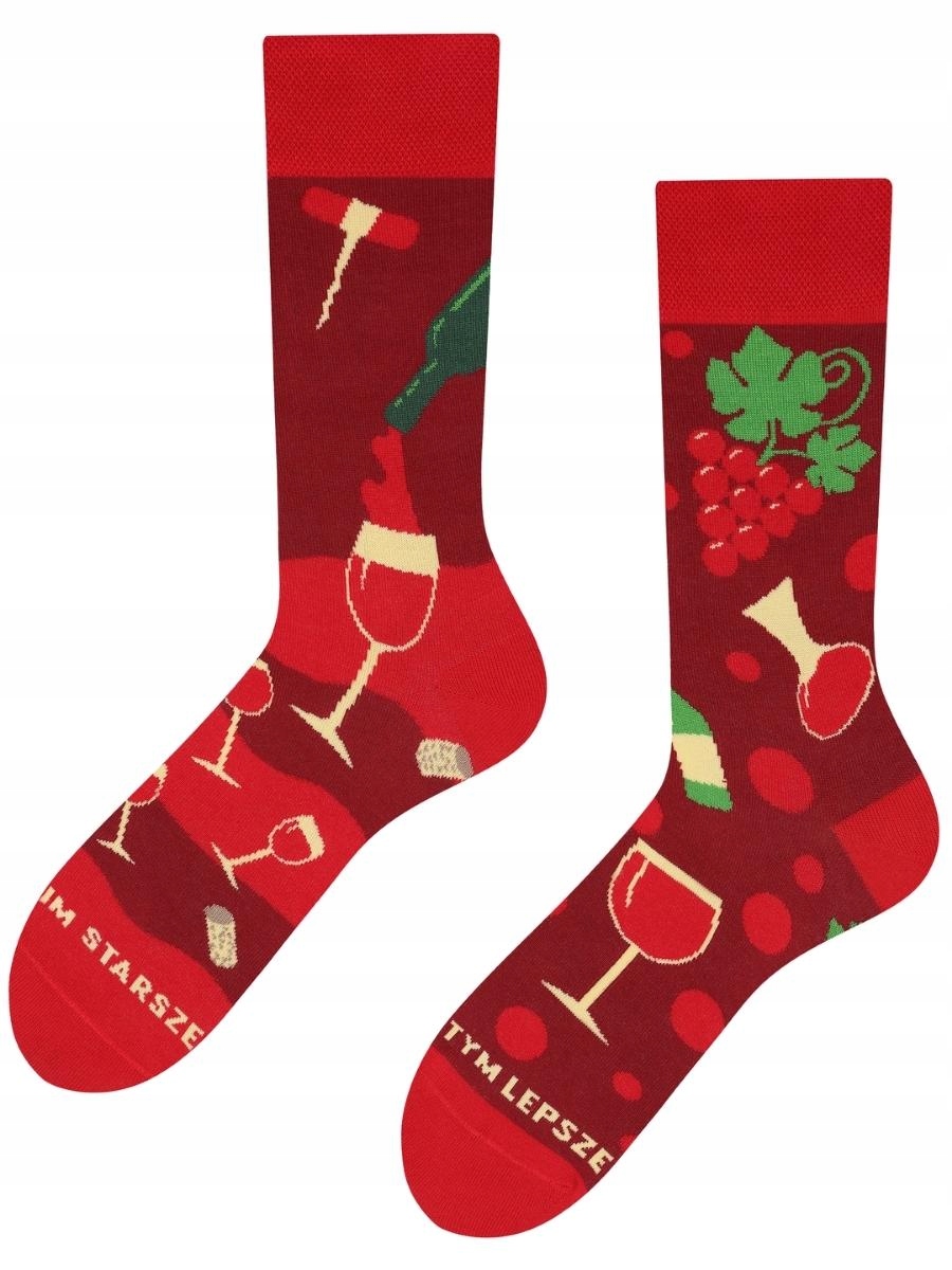 

Kolorowe skarpetki Todo Socks Czerwone wino 39-42