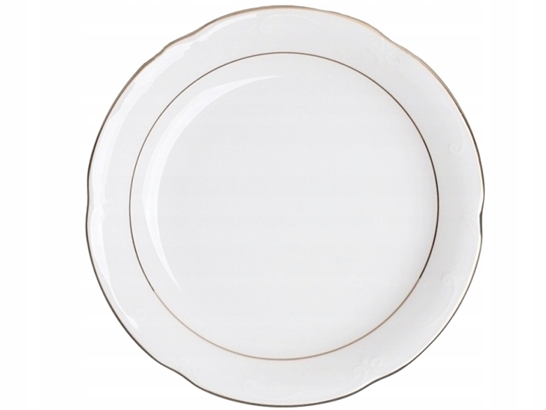 

B014 Talerz Płytki 17 cm Złota Linia Kamelia 6 szt