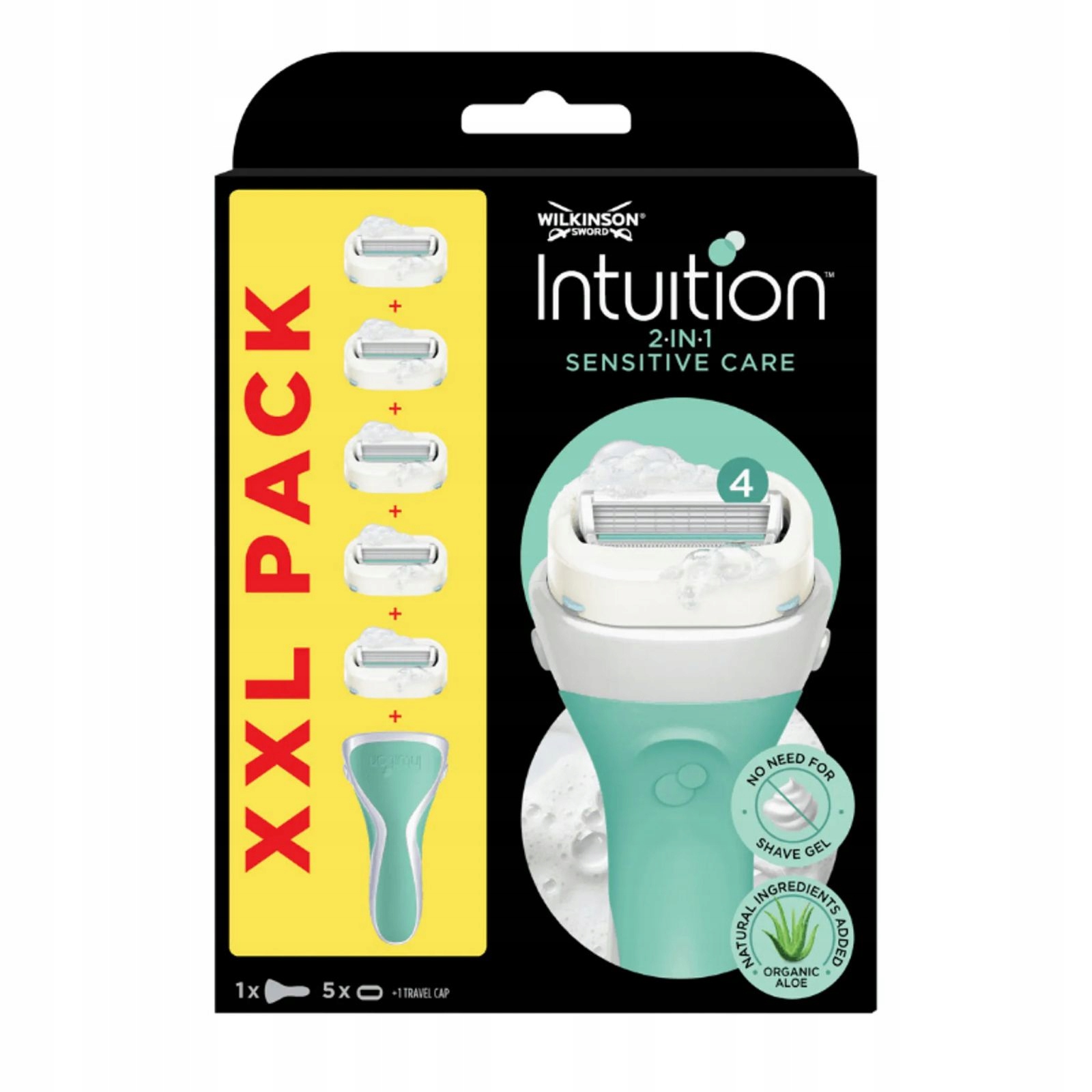 Holicí strojek pro ženy Intuition 2v1 Sensitive Care 5 hlavic