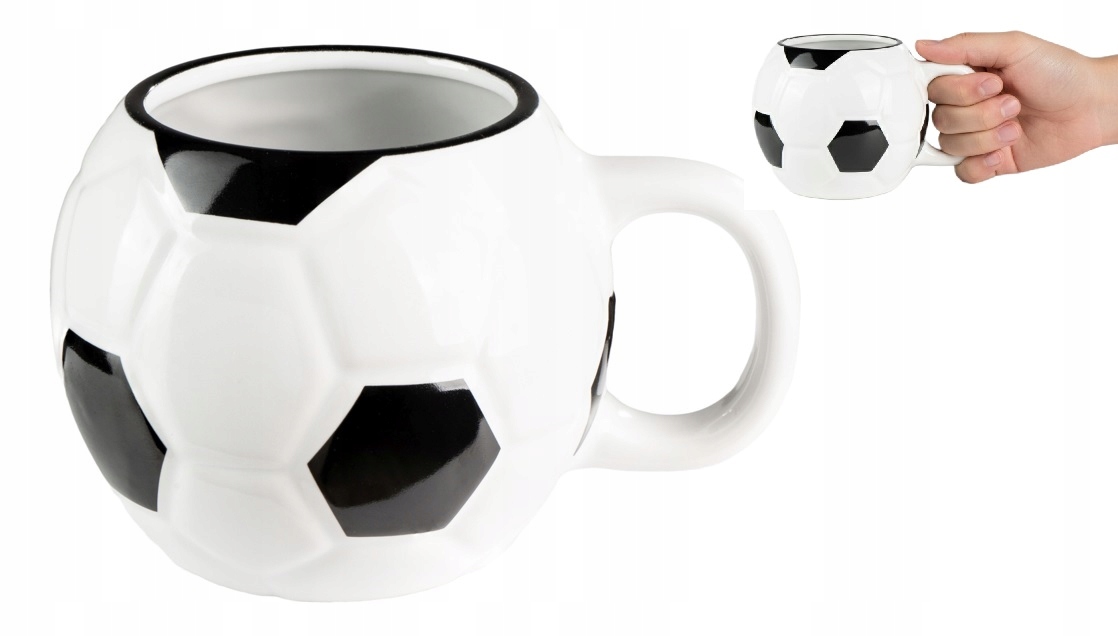 Kubek Piłkarza Kibica Ceramiczny Piłka Nożna Dla Piłkarza 400ML