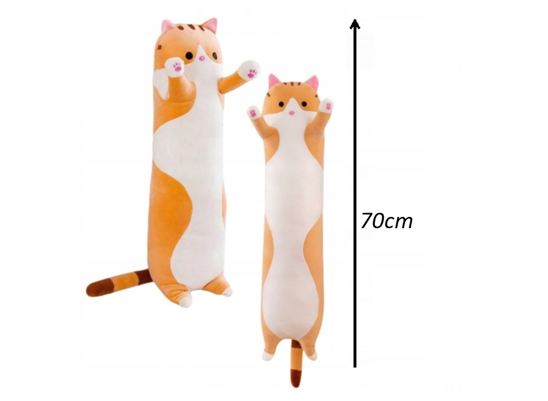 

Długi Kotek Kot Maskotka Poduszka Pluszak 70 CM