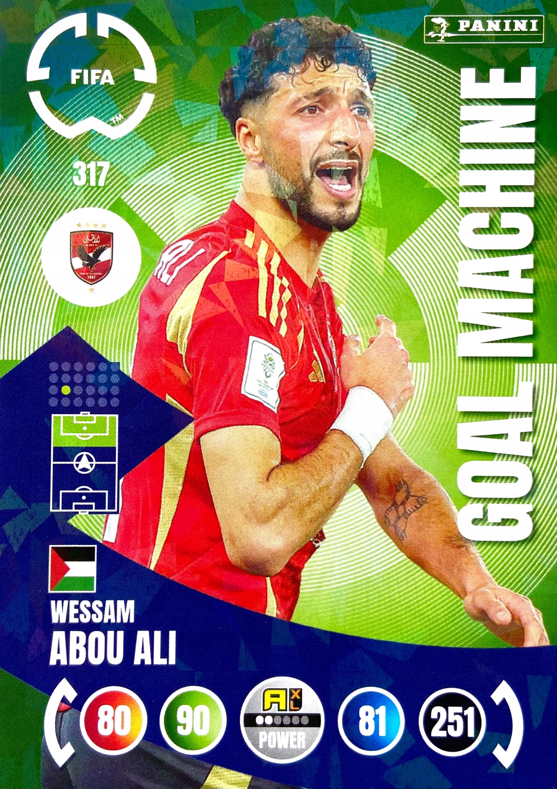 Fifa Club World Cup 2025 Power Goal Machine 317 Wessam Abou Ali Al Ahly Fc