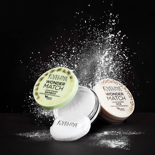 EVELINE WONDER MATCH PUDER BAMBUSOWY SYPKI Stan opakowania oryginalne