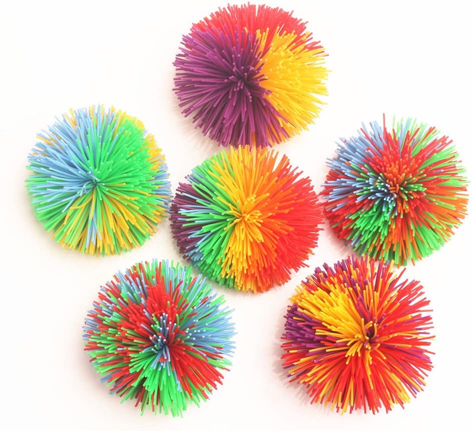 

Kulki Sensoryczne Fidget Kolorowe Gumowe 6CM 6SZT