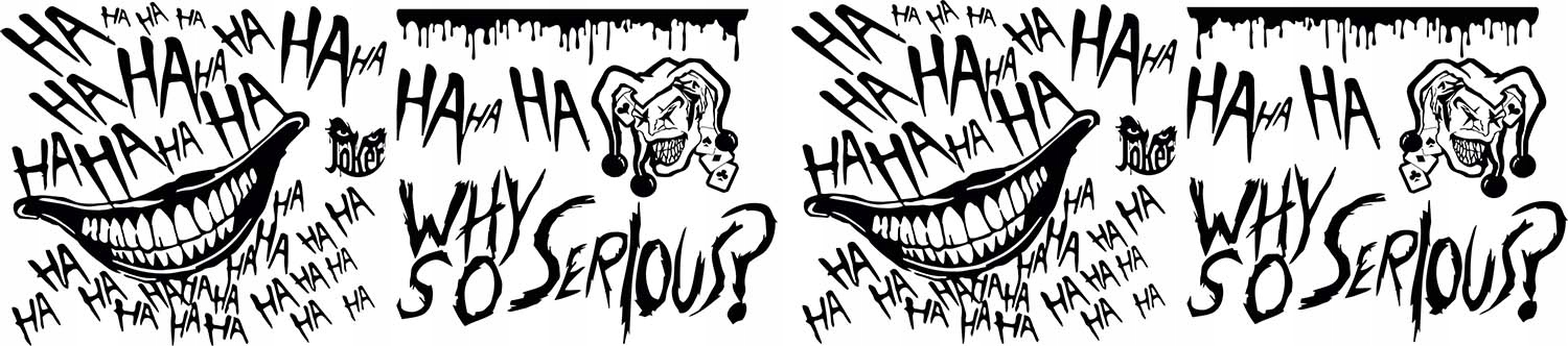 NAKLEJKI na Auto MOTYW JOKER HA HA HA 93x420cm Producent code MG1247