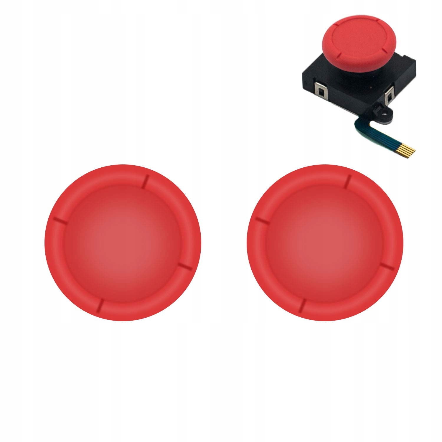 

2x Gumka nakładka na plastik od Joy-Con Czerwone