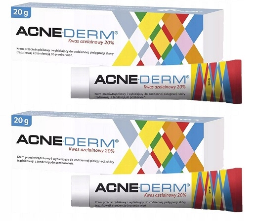 

Acne-derm Krem przeciwtrądzikowy i wybielający 20g