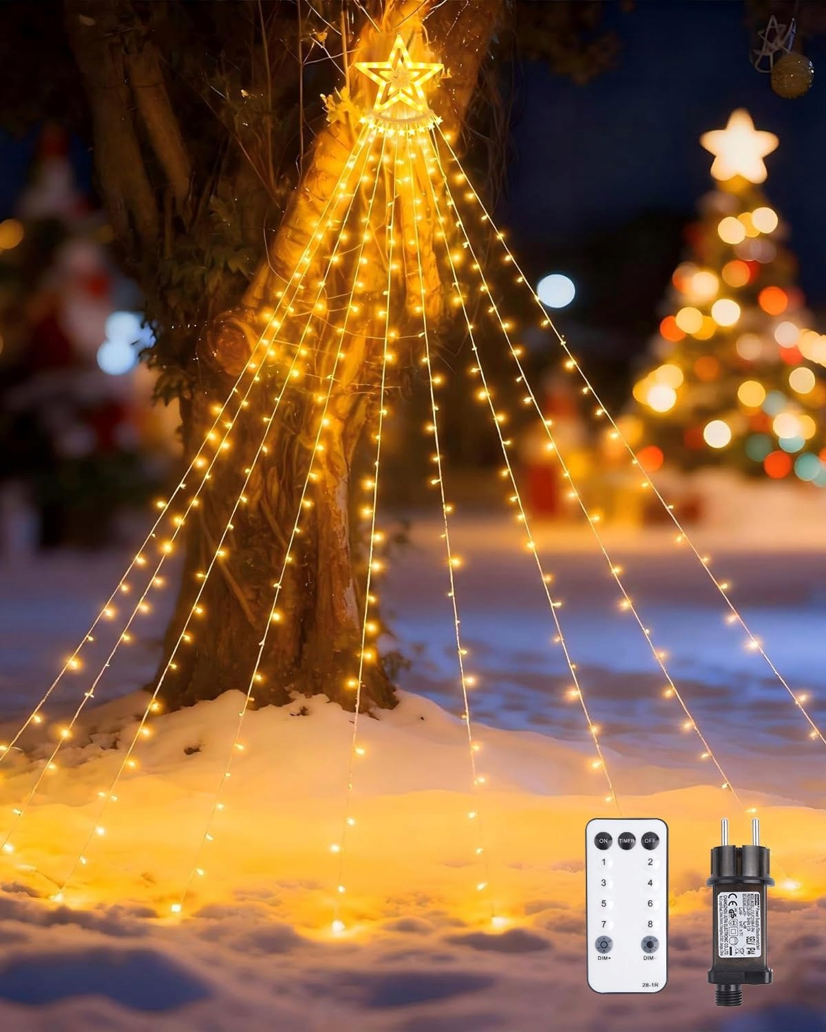 Vánoční osvětlení pro venkovní Led řetězy, 3,5 m x 9 352 Led