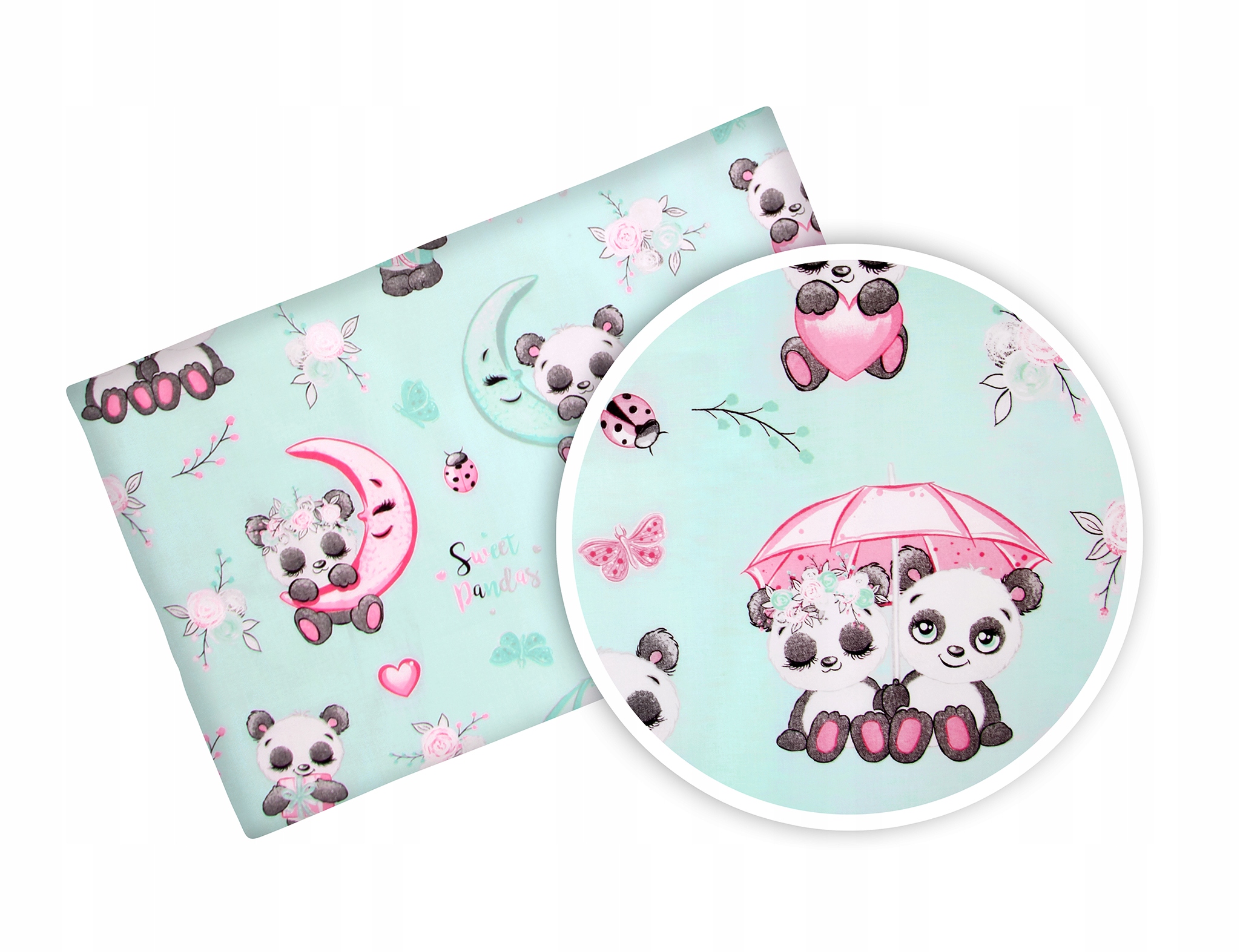 

Prześcieradło 120x60 Bawełna 60X120 Panda Parasol