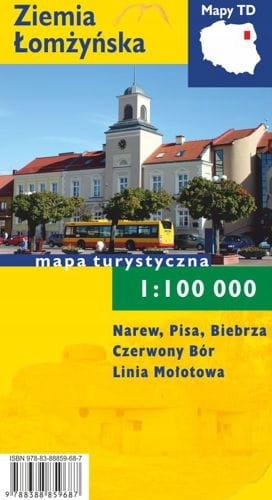 Ziemia Łomżyńska Łomża I Okolice Mapa Turystyczna