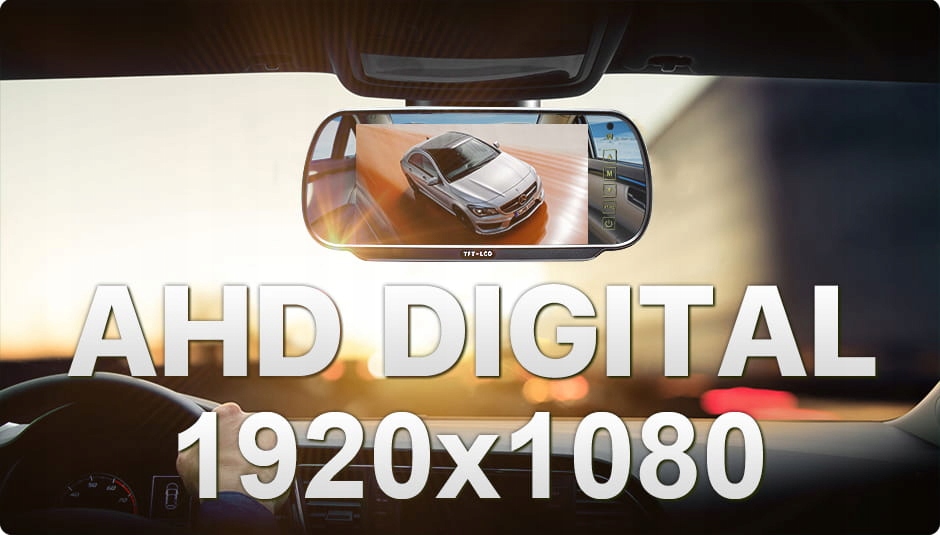 Monitor samochodowy pelne lustro AHD LCD 7 FULLHD Brand Expert PRO