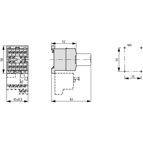 Stycznik mocy DILEM-10 EATON 24VAC 50/60HZ, 9A Rodzaj stycznik