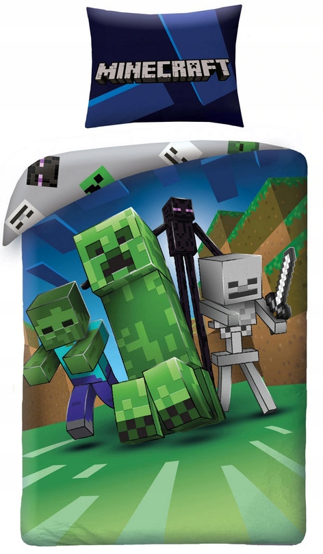 

Pościel Minecraft Creeper Zombie Enderman 140x200