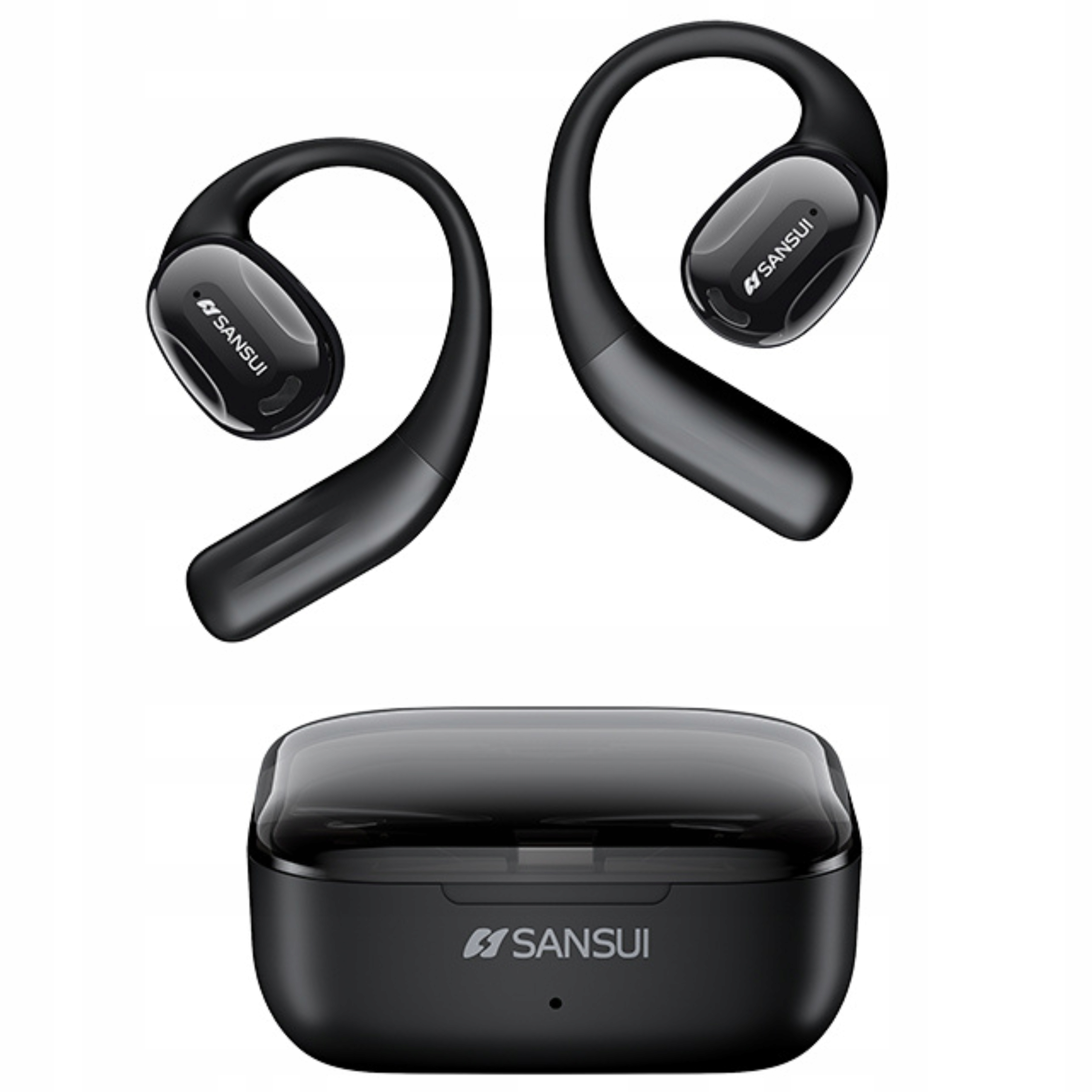 Słuchawki bezprzewodowe Zauszne Sansui W93 Enc dwa mikrofony Bluetooth 5.4