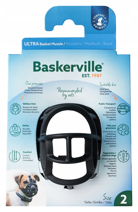 Levně Baskerville Náhubek Tpr Černý 2 Ultra Muzzle