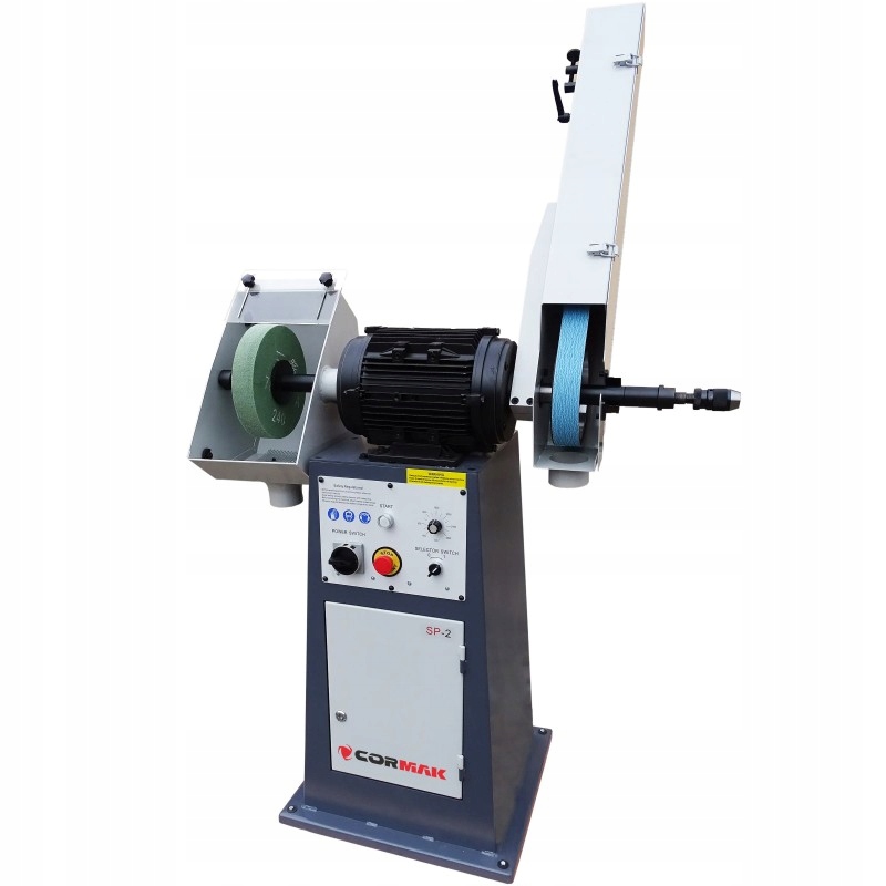 SZLIFIERKA POLERKA TARCZOWA TAŚMOWA PRZEMYSŁOWA Z PODSTAWĄ SP2 Model SP2