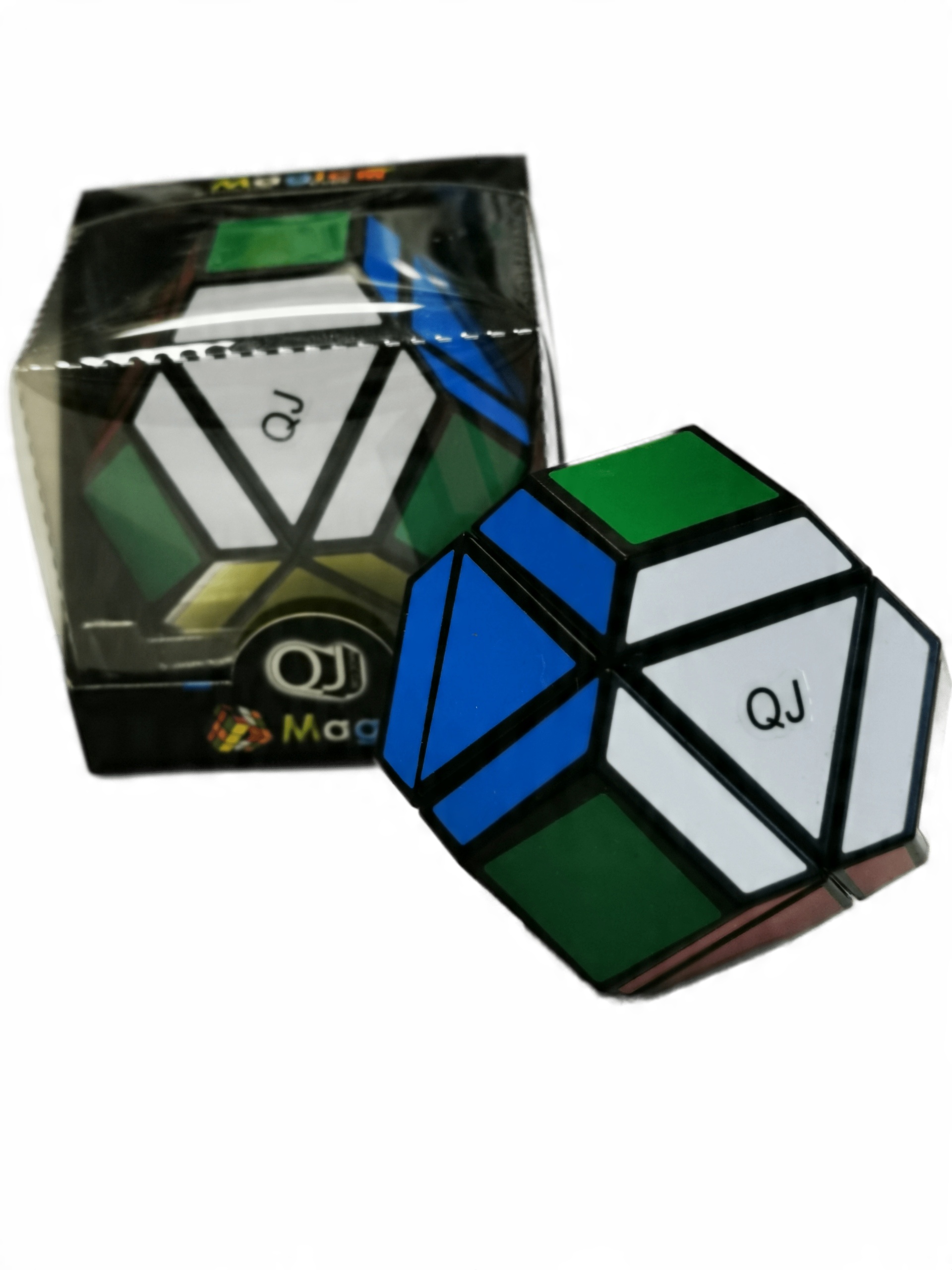 

Kostka logiczna Qj Hex Skewb Black+podstawka