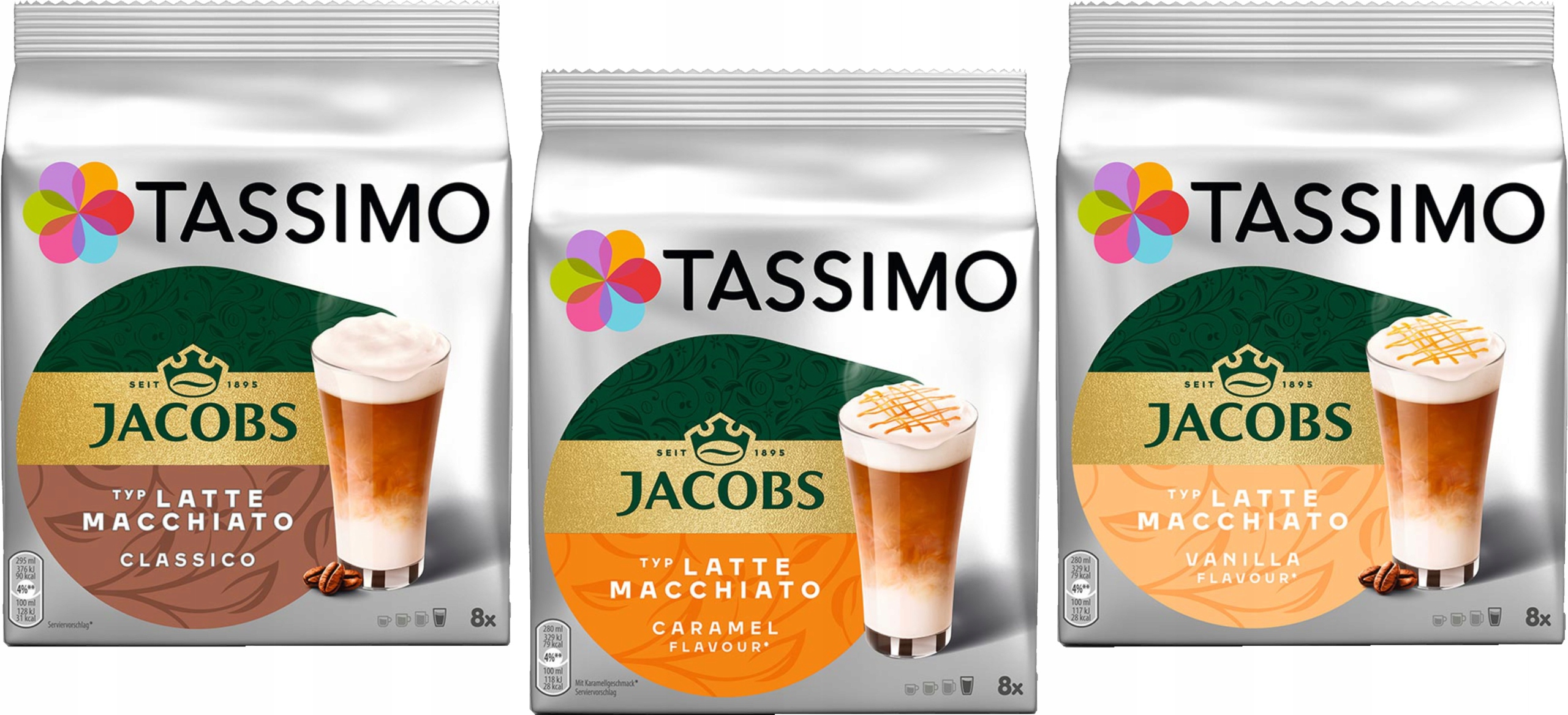 Levně Kapsle Tassimo Jacobs Latte Sada 3 x 16