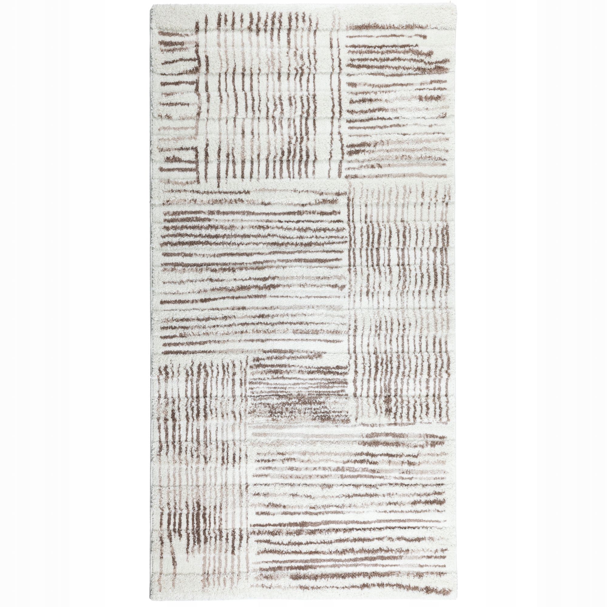 Koberec Behúň Shaggy Poriadny Hrubý 80x150 cm Teplý Mäkký Nadýchaný 3D vzor